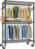 VIPEK R2 Plus Heavy Duty Rolling Garment Rack - 3-Tier Adjustable