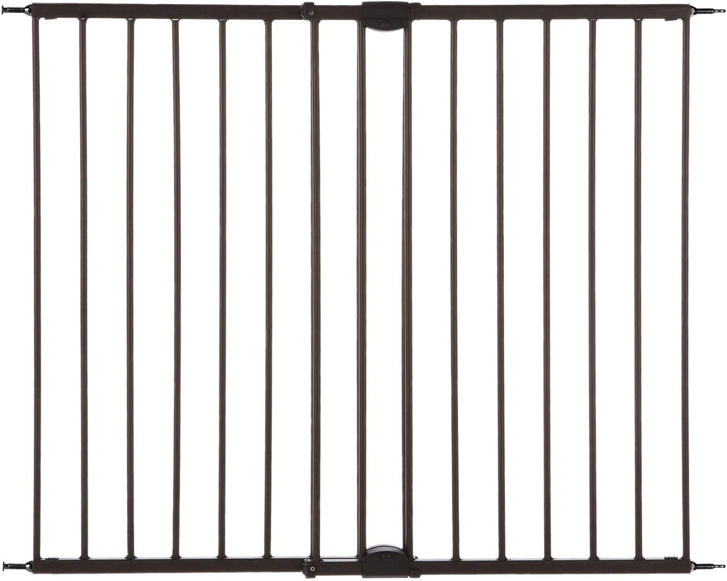 North States MyPet Windsor Walk Thru Pet Gate: Secure 28.68-47.85 Wide Entry for Pets! Hardware Mount, 31 Tall, Matte Bronze