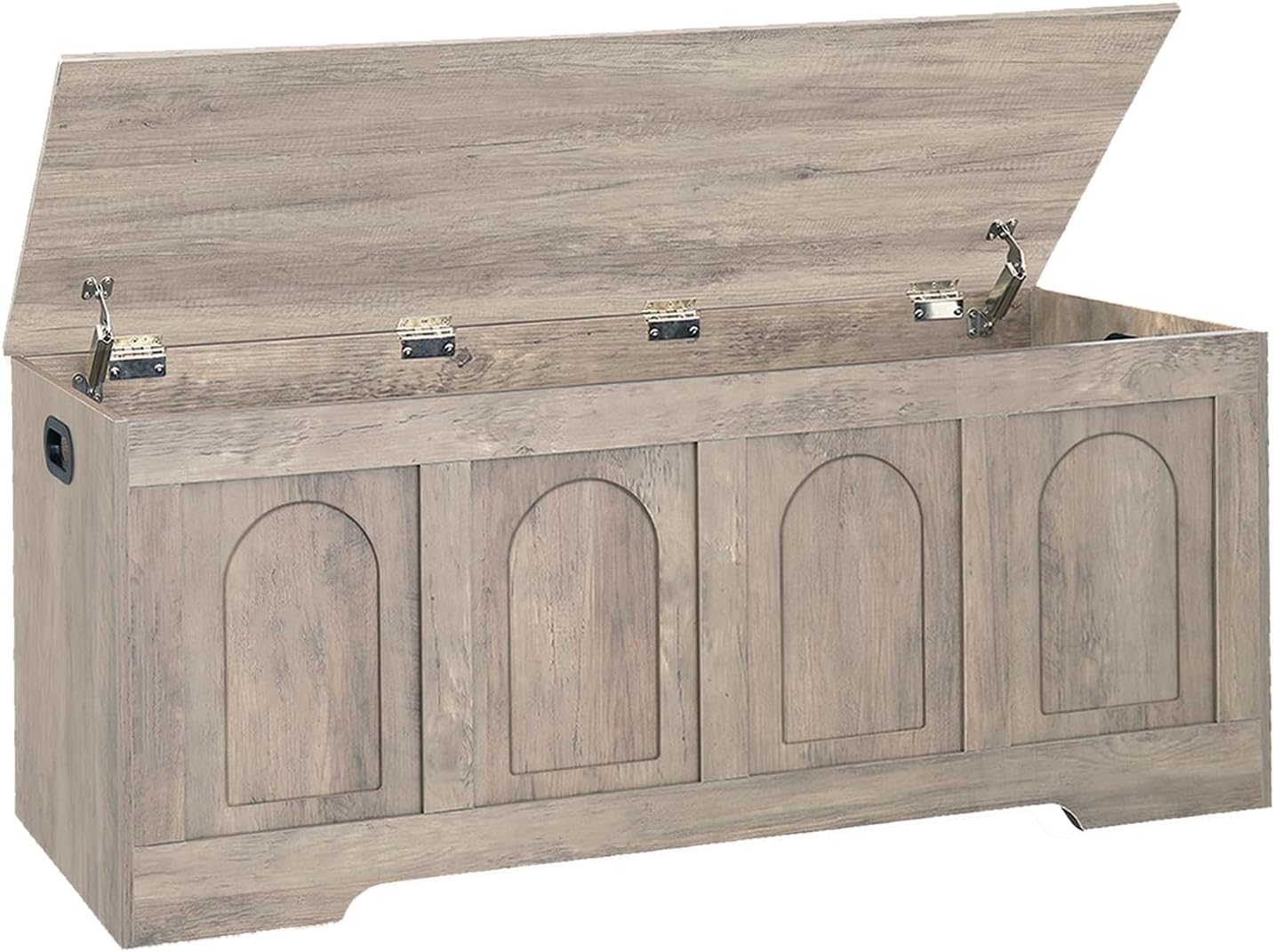 DINZI LVJ Wooden Storage Chest with Safety Hinges for Home Use