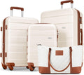 Merax 4 Piece Hardside Suitcase Set - Lightweight Durable Travel
