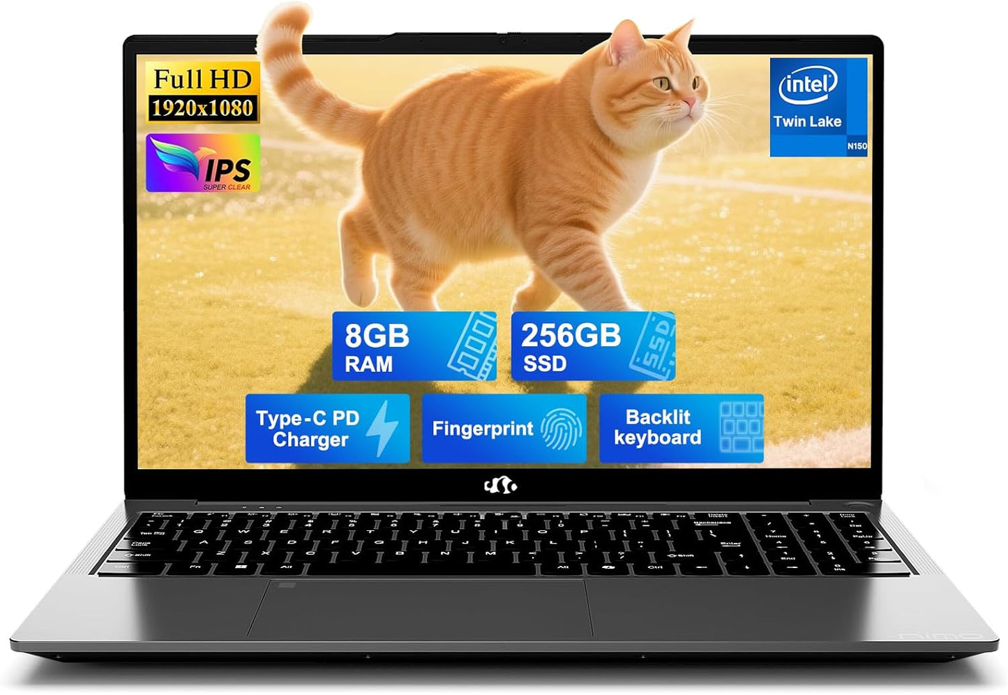 NIMO 15.6 IPS FHD Student Laptop with 8GB RAM and 256GB SSD