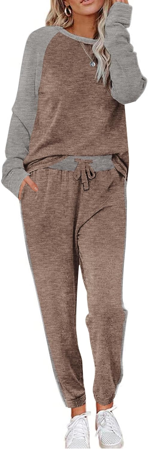 Ekouaer Women's Pajama Set Soft Long Sleeve PJs 2 Piece