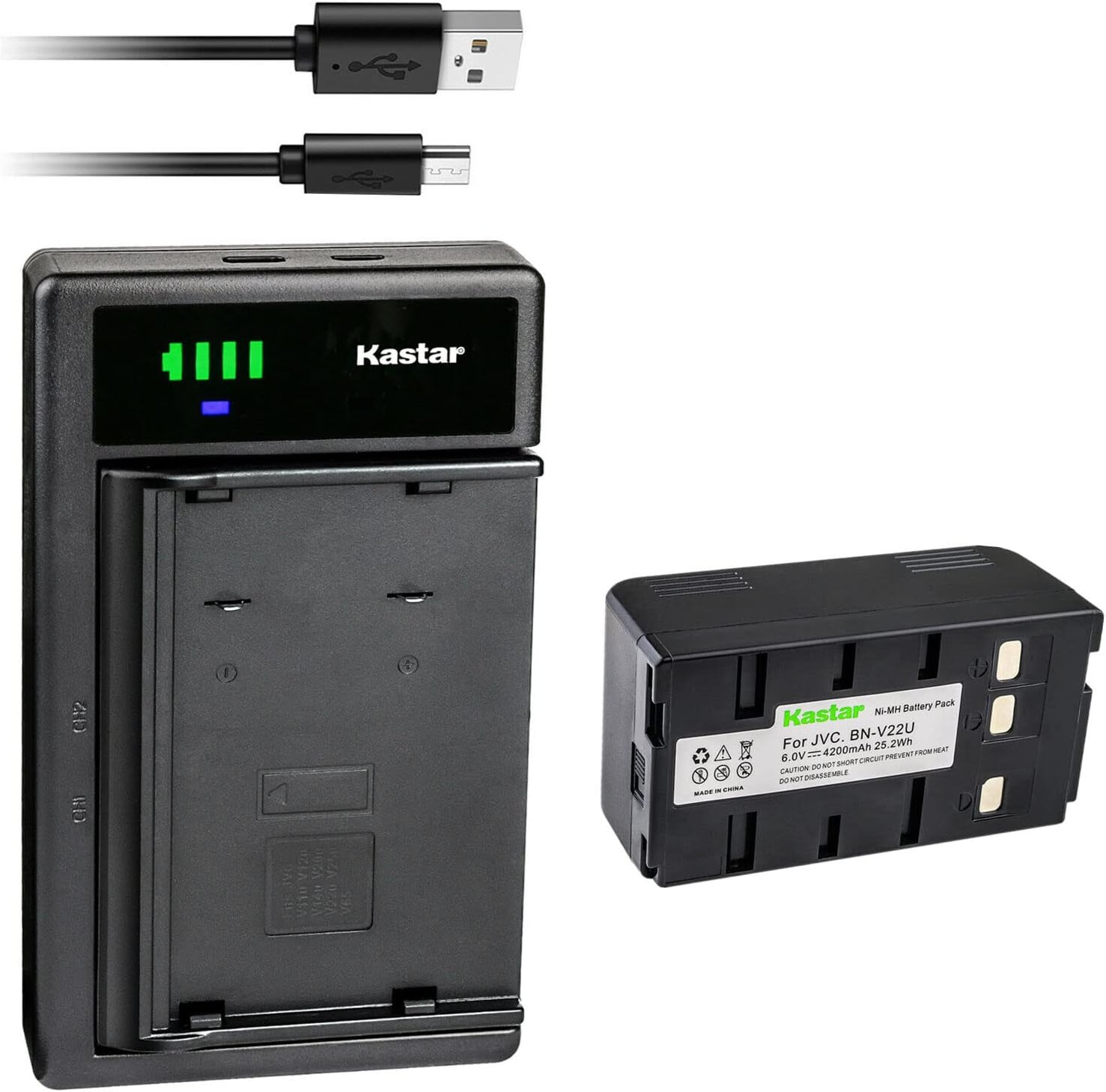 Kastar Battery and Smart USB Charger for Panasonic Devices