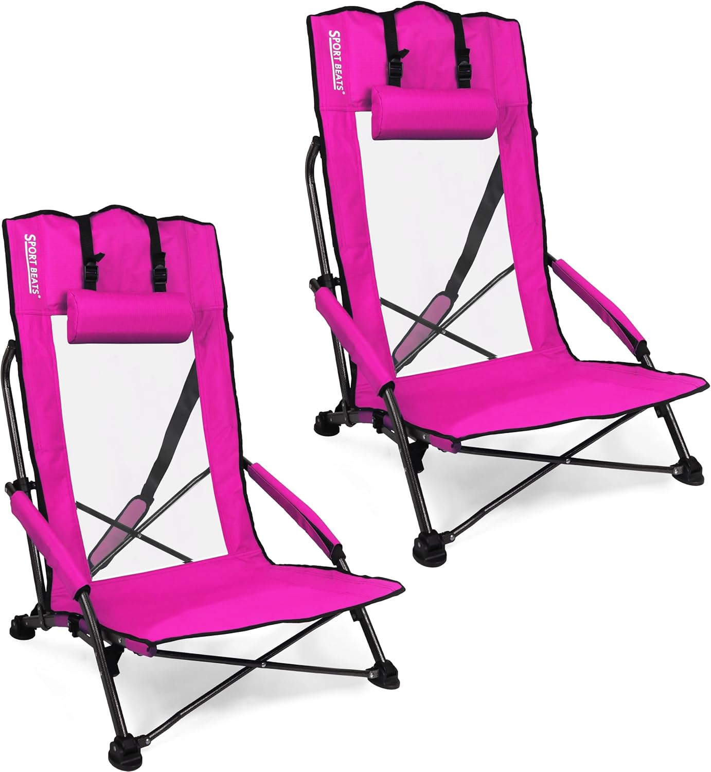 Comfort & Support x2: SPORT BEATS Beach Chairs