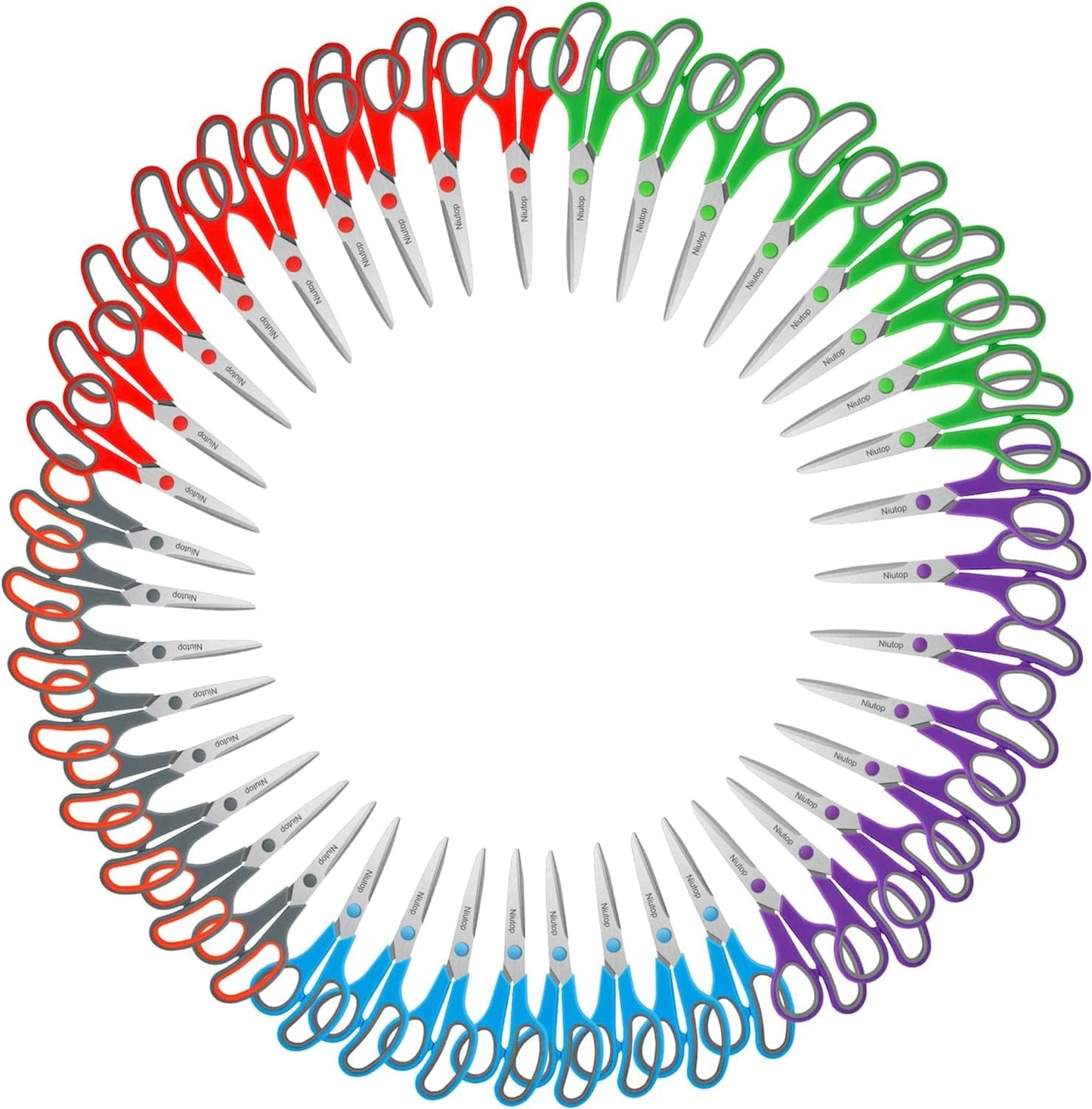 40-Pack Multipurpose Sharp Sewing Craft Scissors Set for All