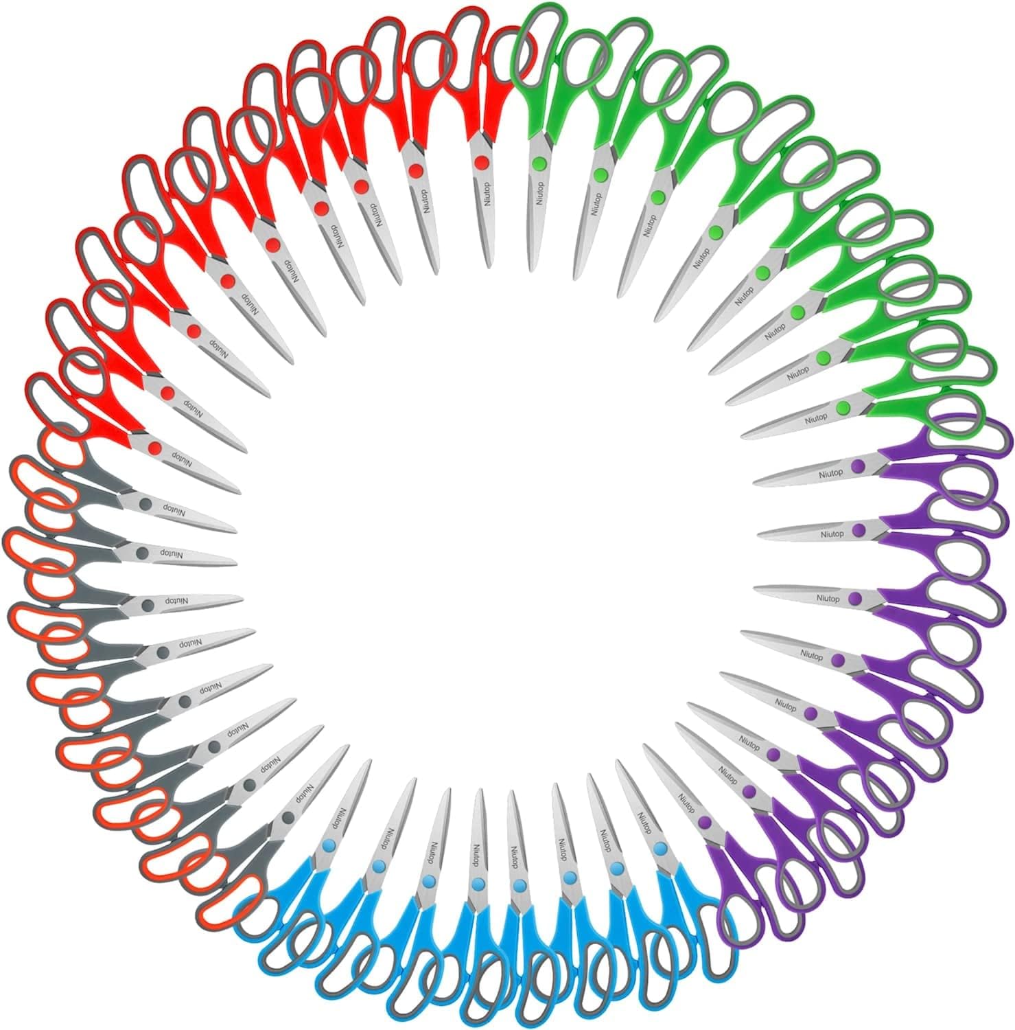 40-Pack Multipurpose Sharp Sewing Craft Scissors Set for All