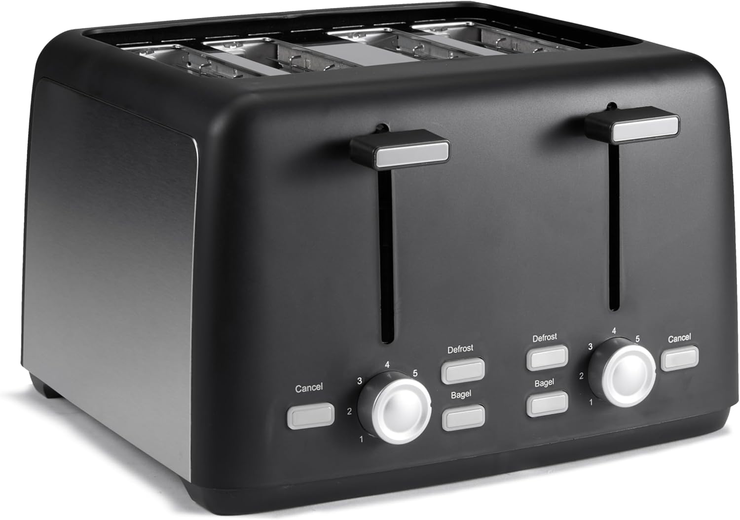 4 Slice Toaster with 7 Browning Settings for Perfect Toast
