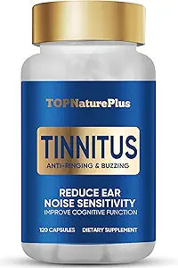 Tinnitus Relief Supplement for Ringing Ears, 1200MG, 120 Capsules