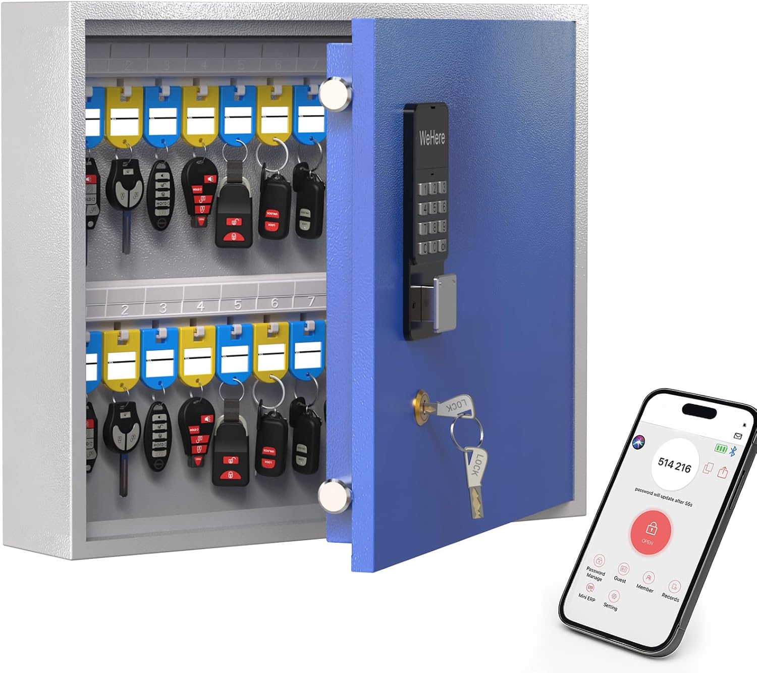 Smart Key Lock Box with Bluetooth and Wi-Fi for Easy Access