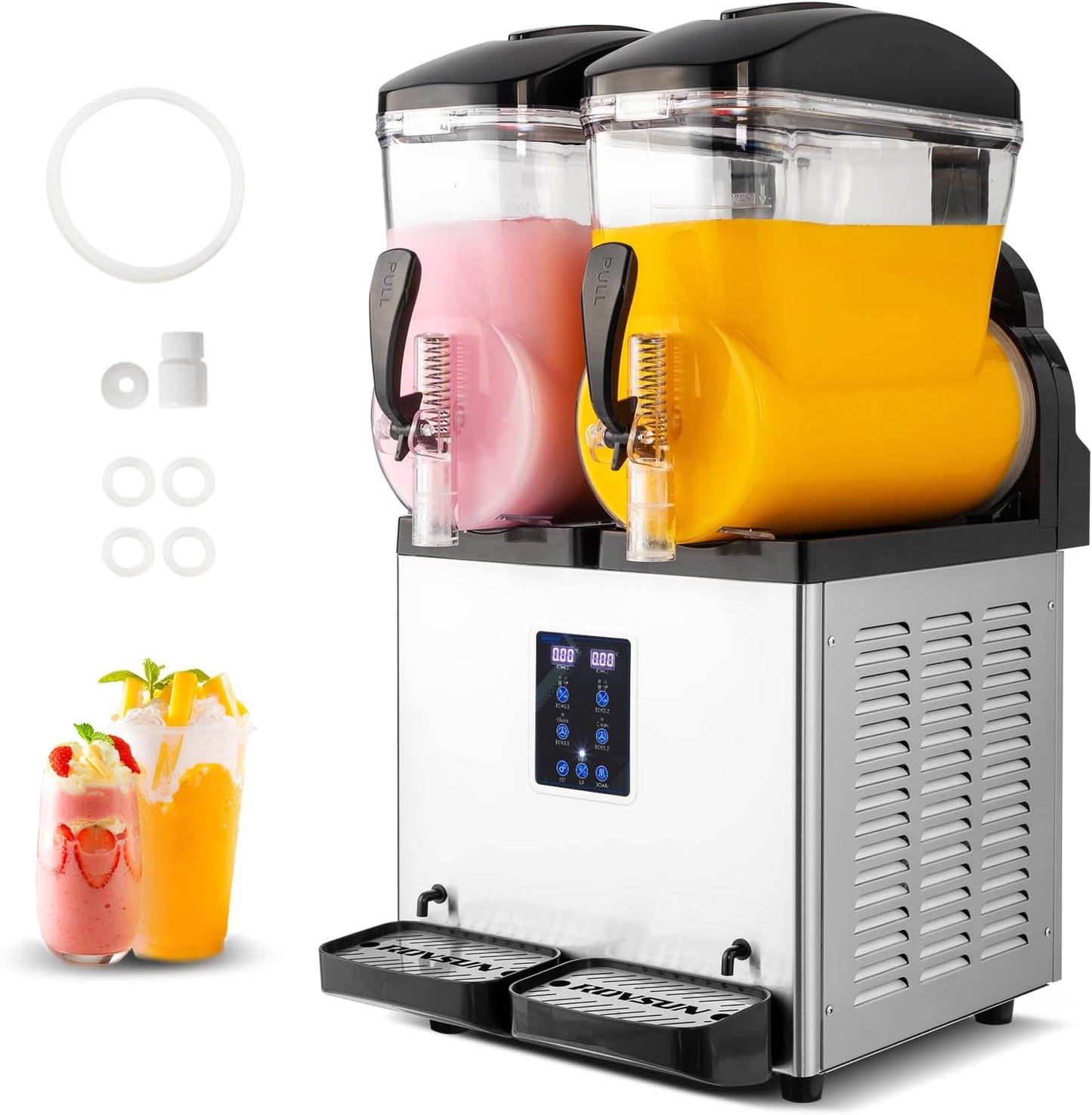 ROVSUN 8 Gallon Slushie Machine - Efficient Cooling for Frozen Drinks