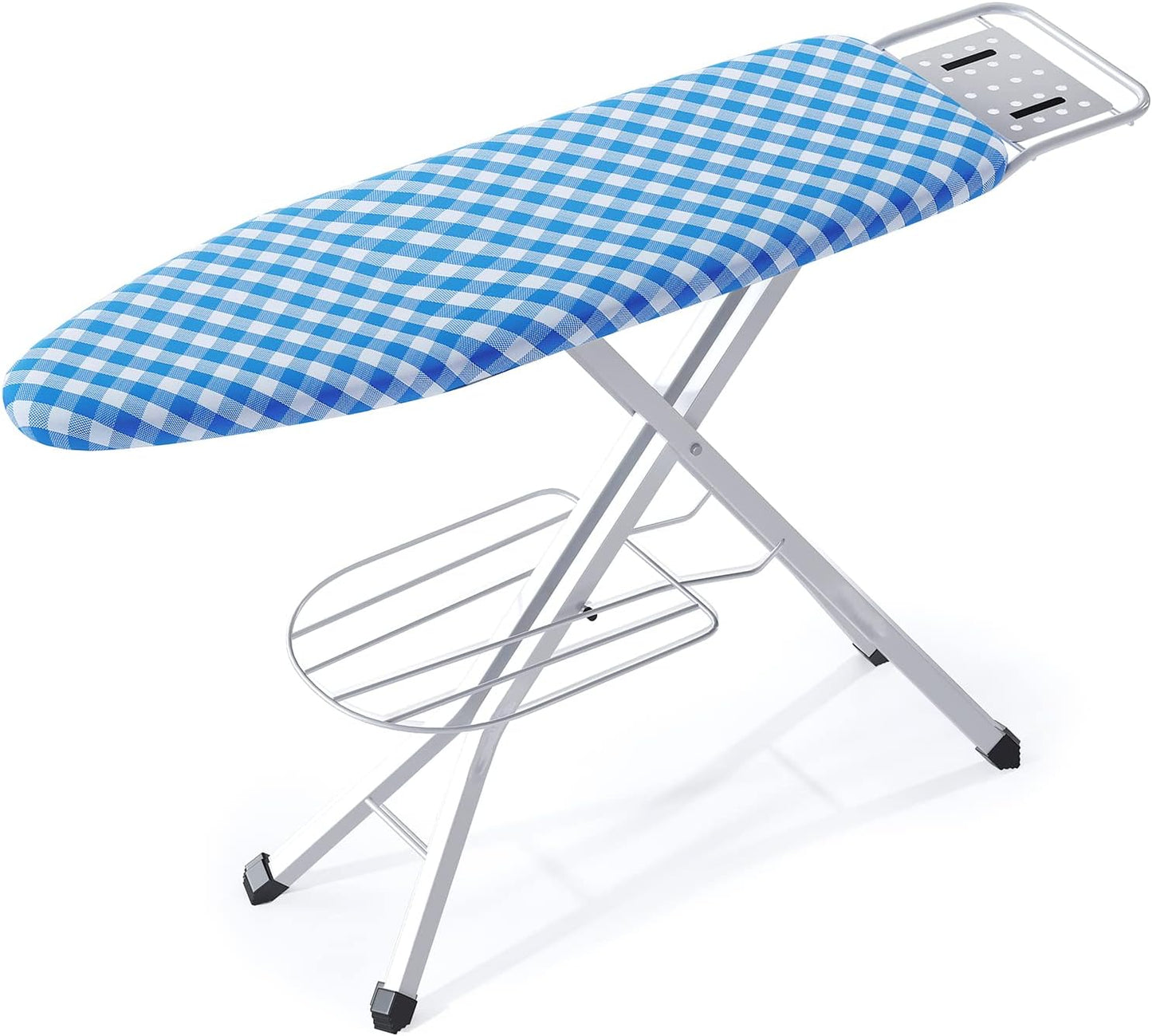 Ironing Board with Heat Resistant Cover and Steam Rest for Comfort