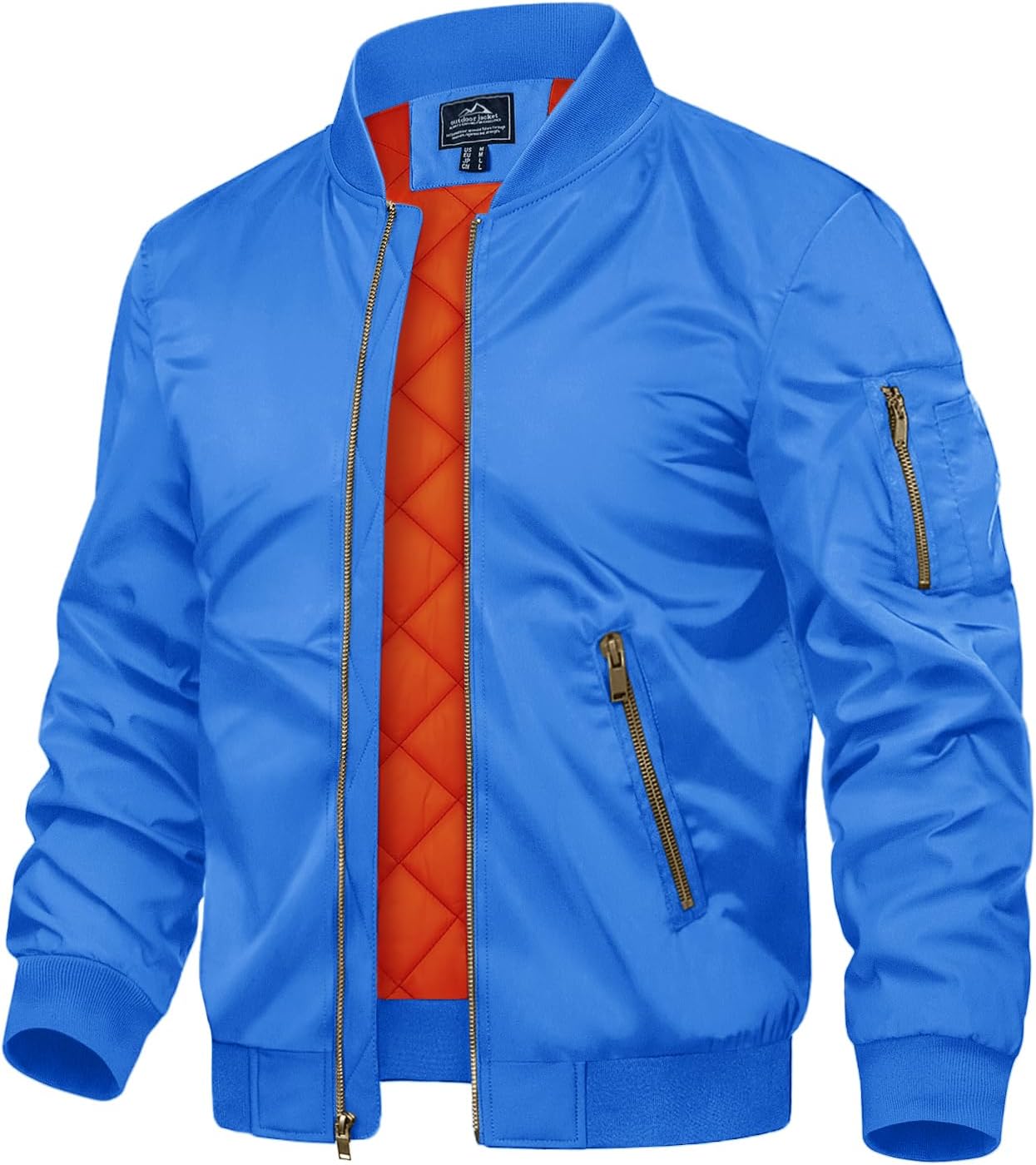 TACVASEN Men's Bomber Jacket - Stylish Fall Winter Windbreaker