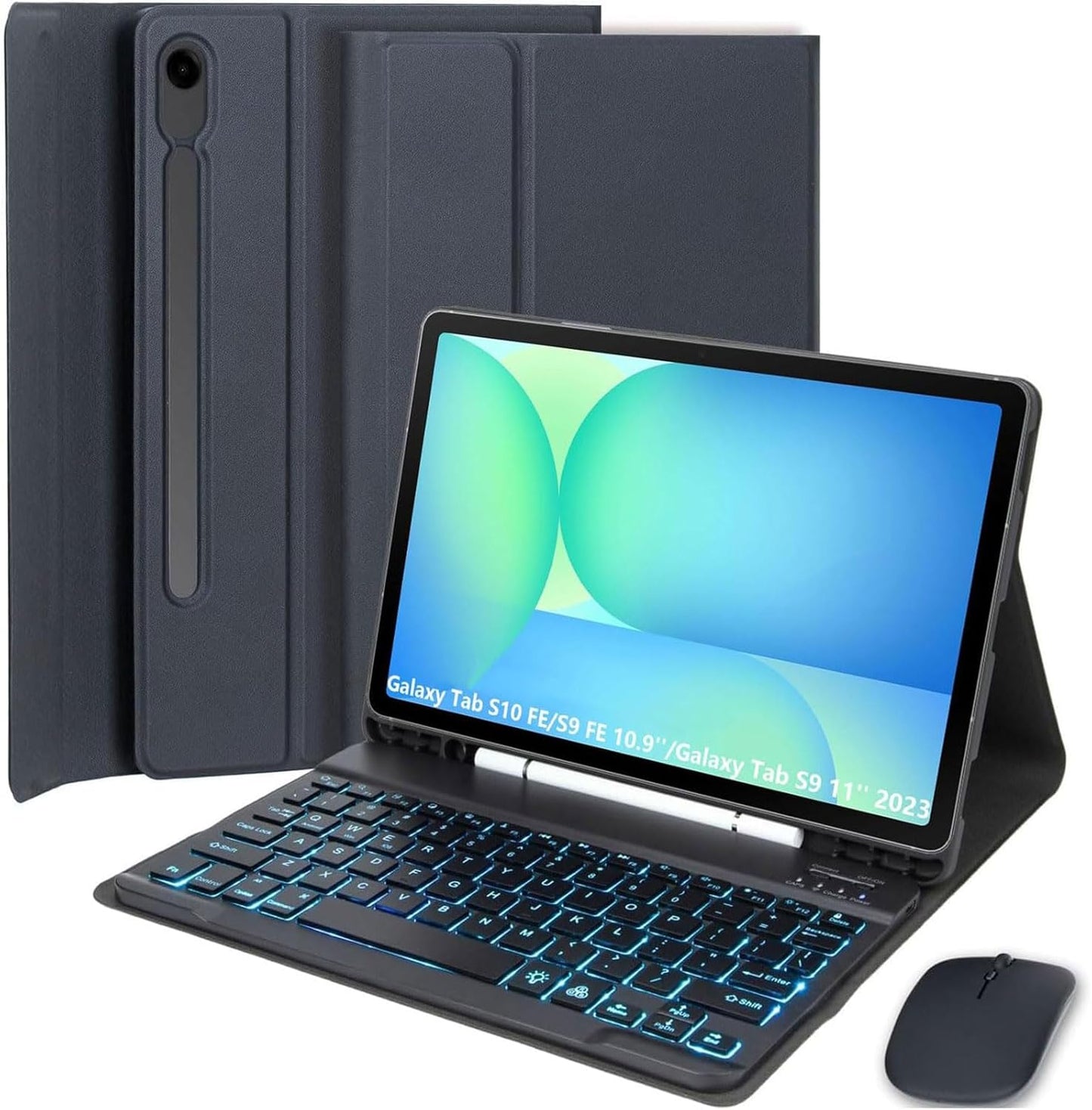 Keyboard Case for Samsung Galaxy Tab S10 Lite and S9 FE 2023