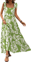 Summer Floral Sleeveless Maxi Dress - Flowy, Breathable Comfort