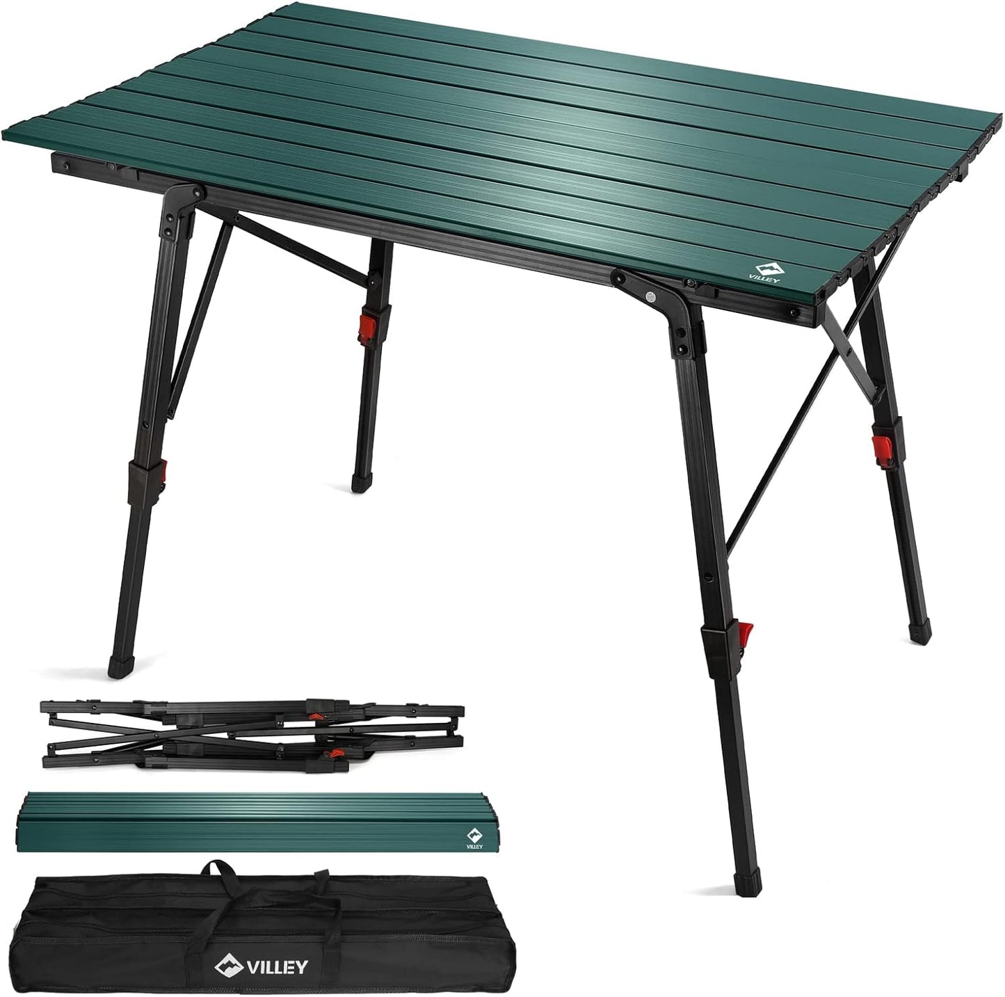 VILLEY Portable Camping Table: Lightweight & Adjustable