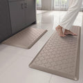 Kitchen Mats for Floor 2 Piece Khaki - Anti Fatigue Cushioned Set