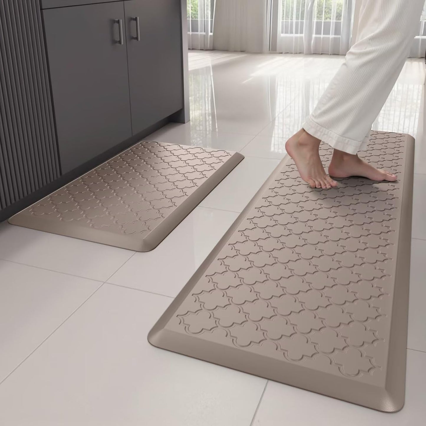 Kitchen Mats for Floor 2 Piece - Cushioned Anti Fatigue Rugs