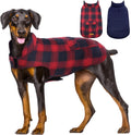 Kuoser Reversible Dog Jacket, Warm Winter Coat for Large Dogs