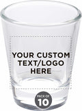 Custom Shot Glasses 1.75 oz Set of 10 - Personalized Party Favors