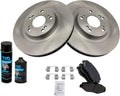 TRQ Front Brake Pad & Rotor Kit for 2005-06 Honda CR-V - Complete