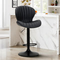 Bar Stools Adjustable Faux Leather Counter Height Swivel - Comfortable