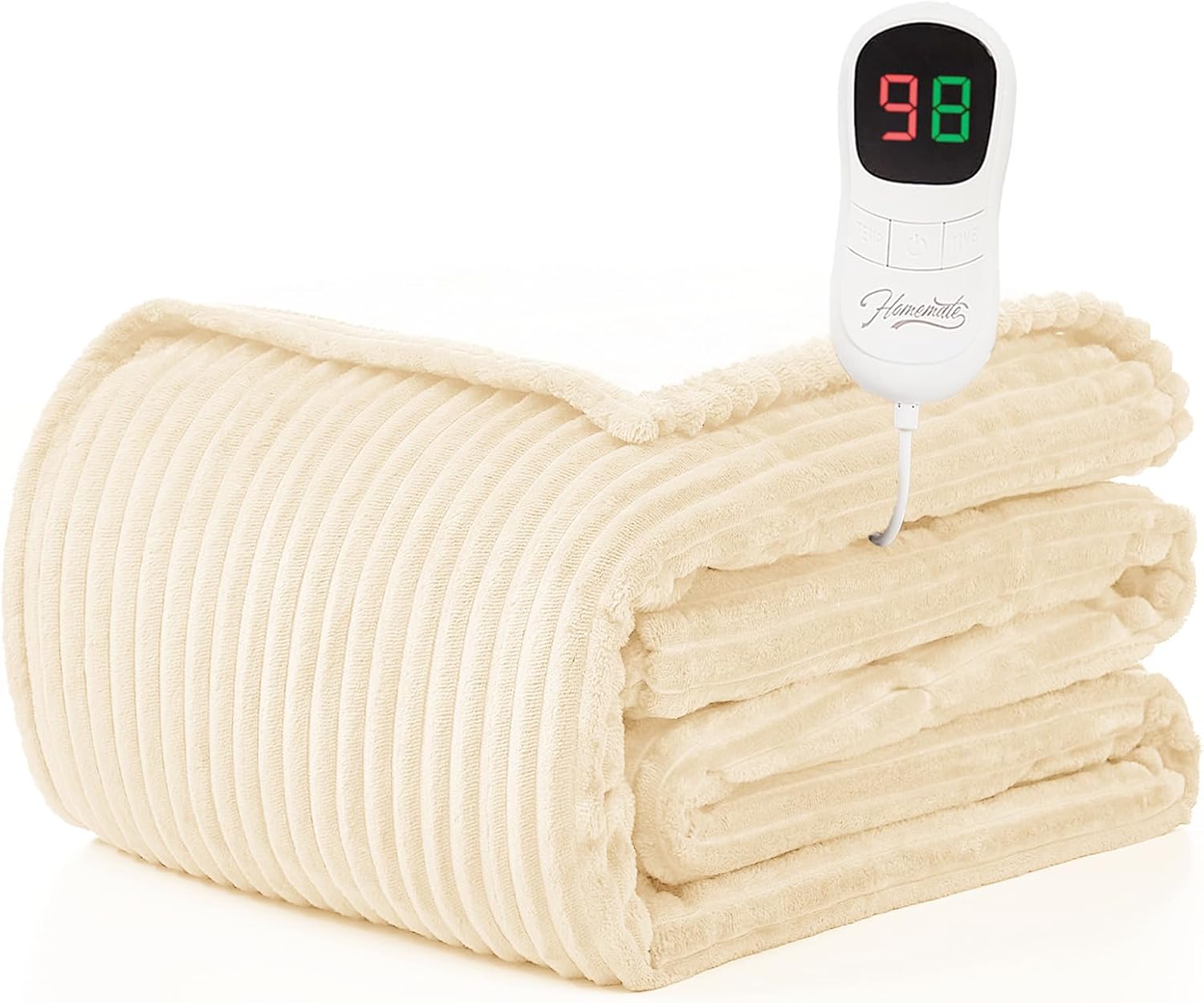 Homemate Electric Heated Blanket Full Size for Ultimate Comfort