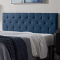 Lucid Mid-Rise Diamond Tufted Upholstered Headboard - Cobalt Queen