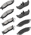 Ceramic Front Rear Brake Pad Set Fit for 2004-2007 Trucks - Low Noise