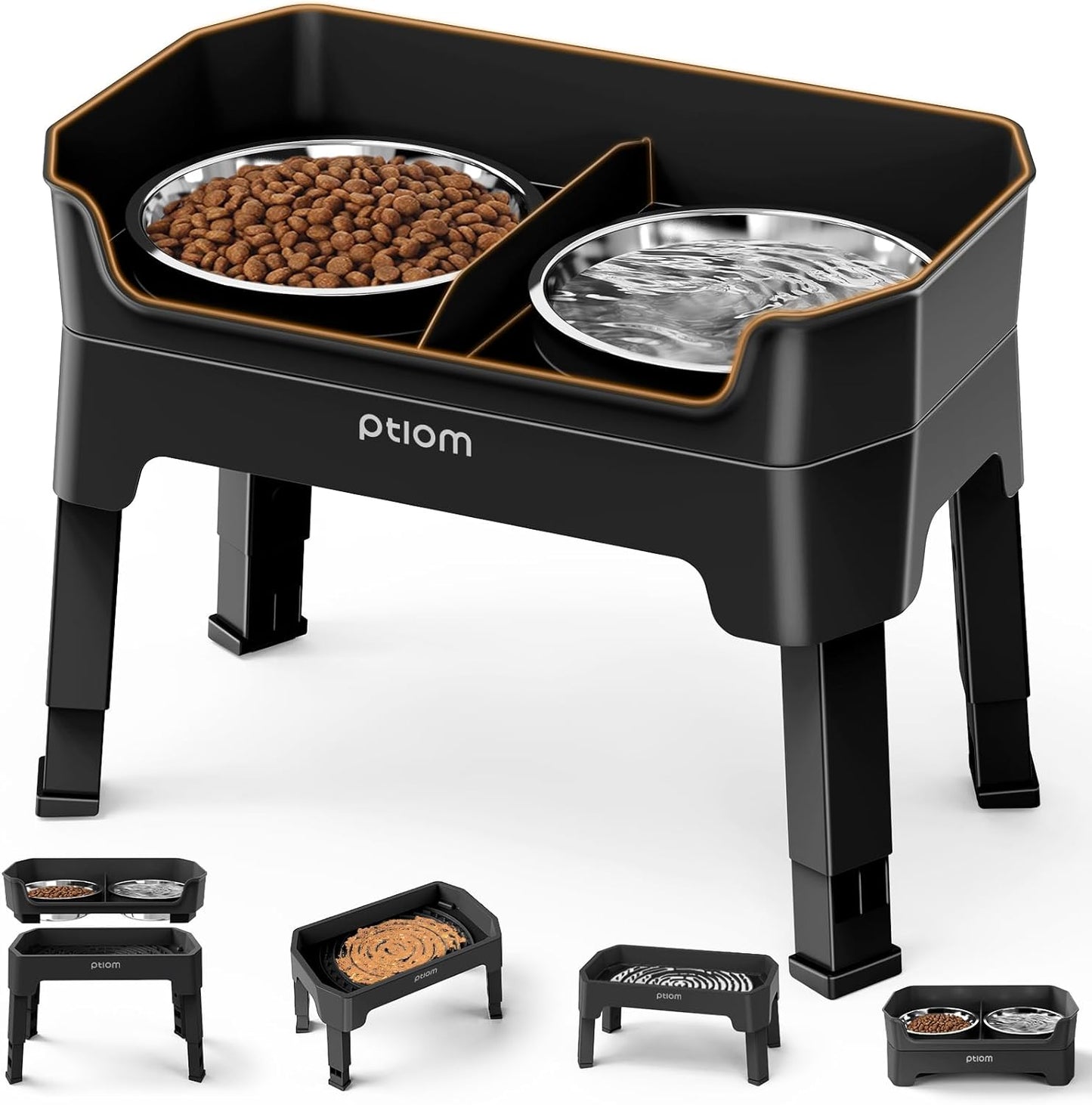 3-in-1 Elevated Dog Bowls for Healthy Dining and Comfort