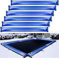 6 Pack 8ft Pool Cover Weight Tubes - Heavy-Duty Winter Water Bags
