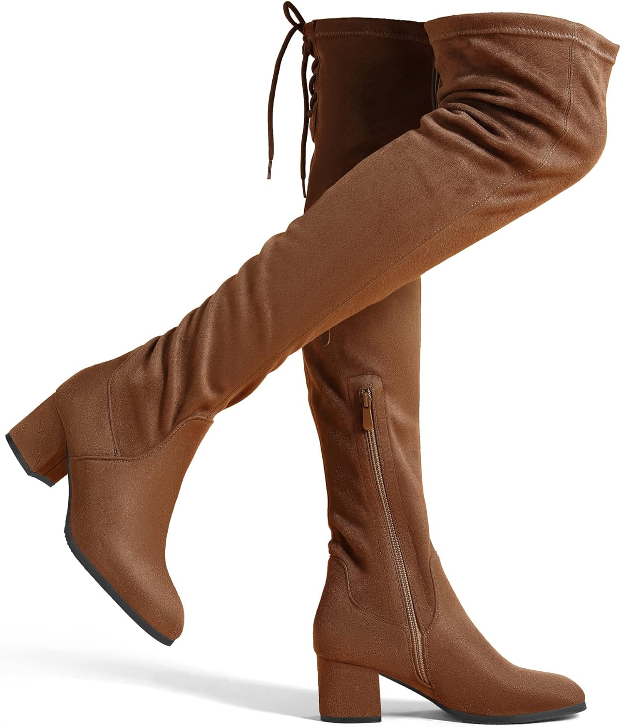 DREAM PAIRS Women's Laurence Over The Knee Thigh High Boots