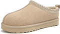 Litfun Women's Fuzzy House Slippers Genuine Suede - Warm & Cozy