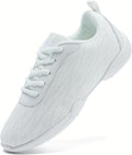 White Cheer Shoes for Girls Youth Womens Comfortable Breathable Flats