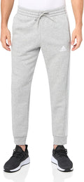 adidas Men's Tall Essentials 3-Stripes Fleece Tapered Cuff Pants Track