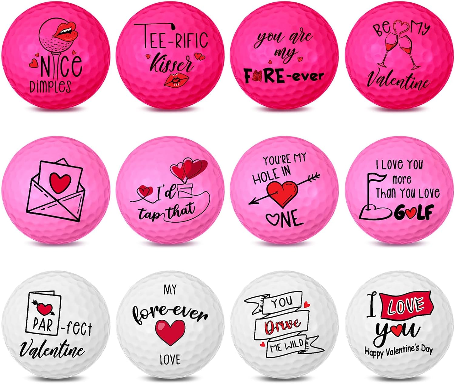 Valentine's Golf Ball Set - Ultimate Gift for Golf Lovers