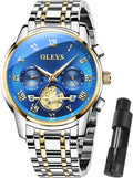 Multifunction Mens Watch 41mm - Two Tone Stainless Steel Chronograph