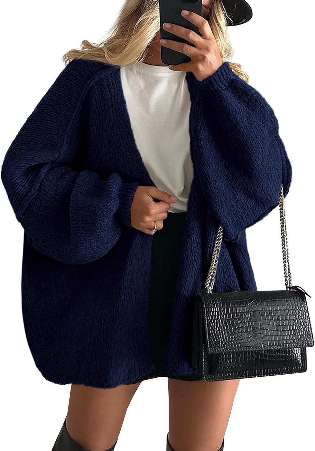 PRETTYGARDEN Womens Oversized Cardigan Sweater for Fall Style
