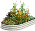 Galvanized Raised Garden Bed for Outdoor Gardening - 8x4x1 FT