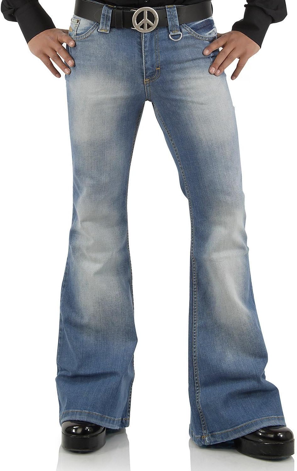 Men's Vintage Bell Bottom Jeans for Stylish 60s and 70s Looks