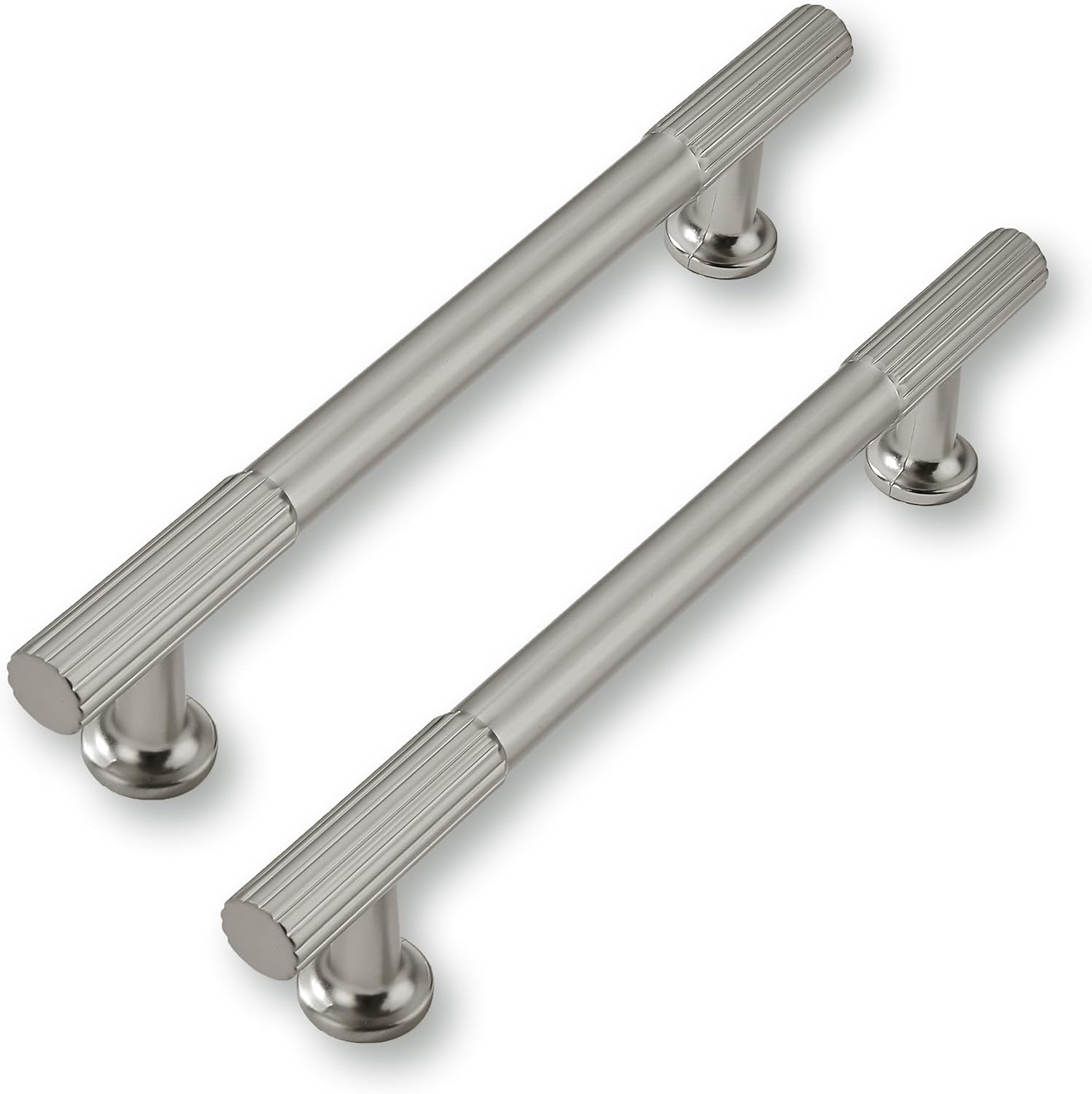 10 Pack 5in Brushed Satin Nickel Cabinet Pulls for Kitchen
