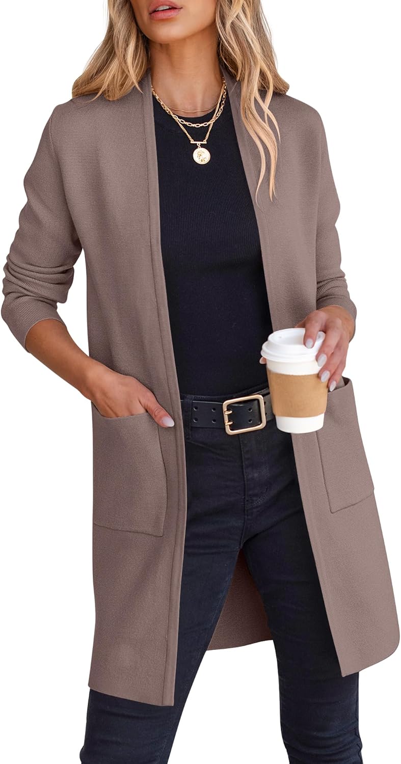 ANRABESS Cardigan Sweater for Women - Casual Fall Fashion
