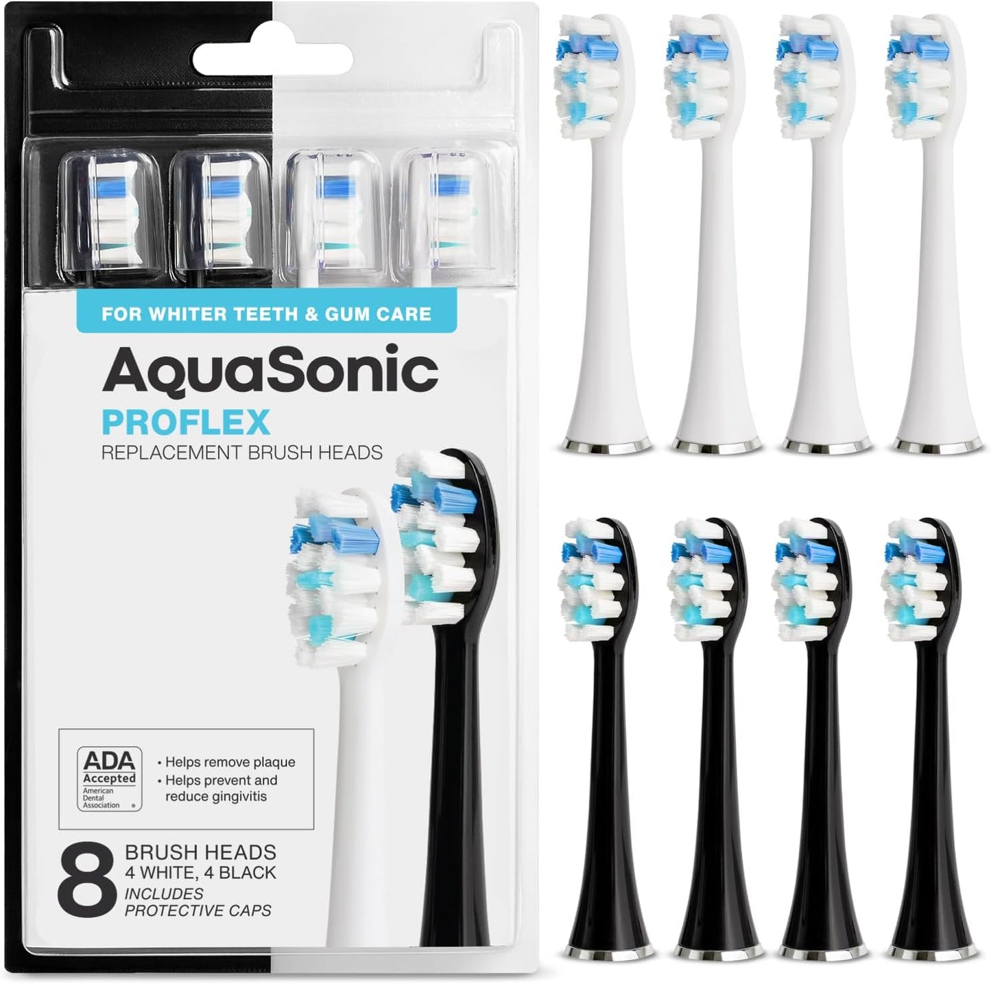 AquaSonic Duo PRO Replacement Brush Heads for Superior Cleaning