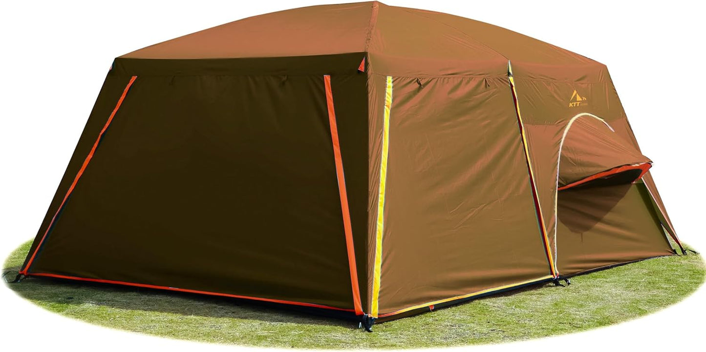 KTT Extra Large Family Cabin Tent for 10-12-14 People
