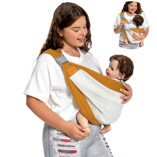 Baby Sling Carrier for Newborn to Toddler with Safety Buckle