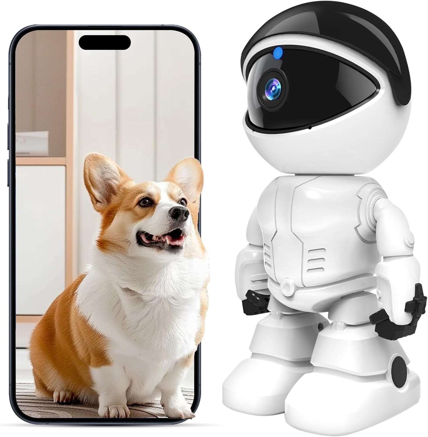 DYPCO 2K WiFi Security Cam: Color Night Vision, Alarm, Two-Way Talk