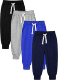HXP 4 Pack Toddler Boys Sweatpants Pure Cotton - Soft, Practical Set