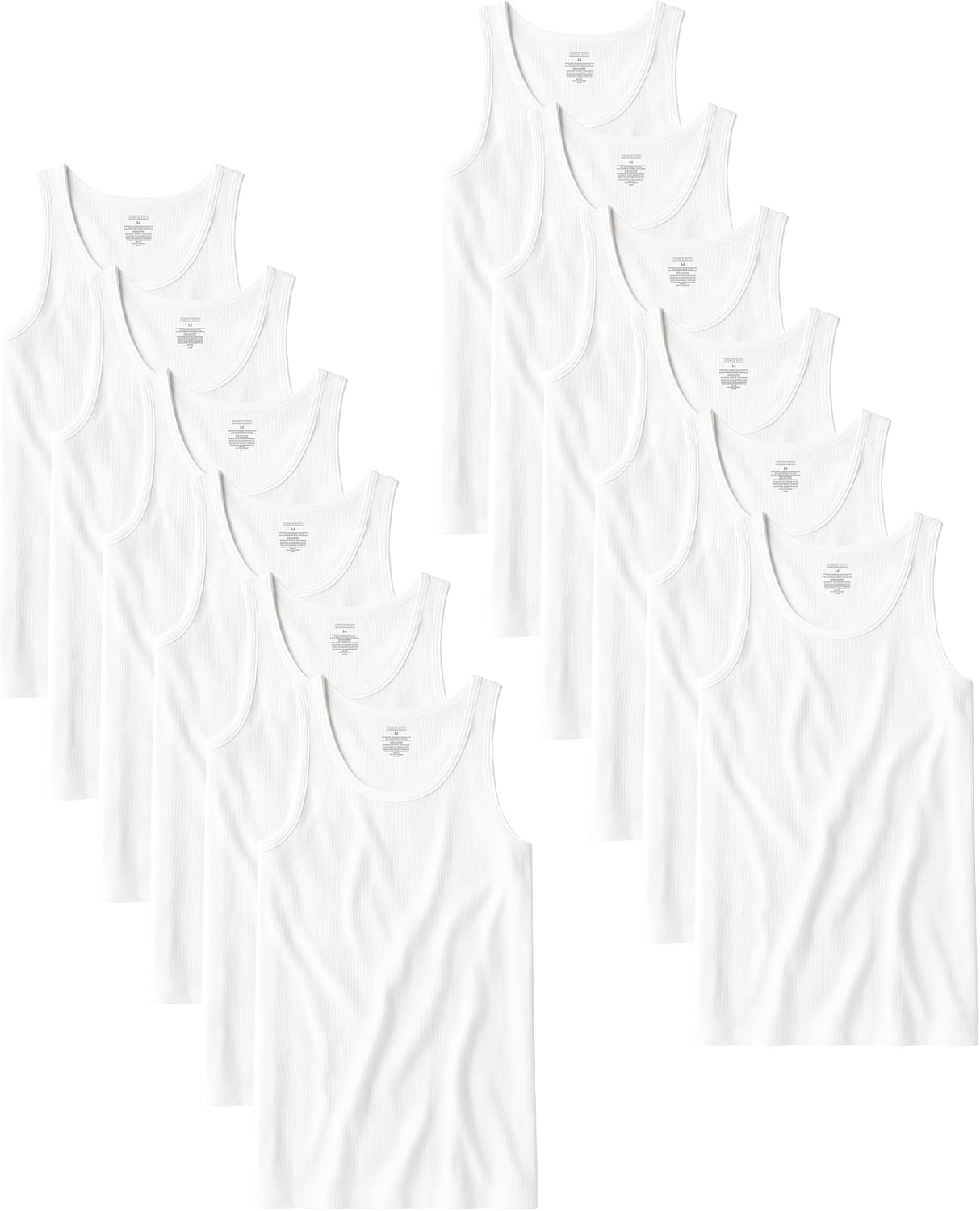Andrew Scott Men's A Shirt Tanks - Comfortable Cotton Undershirts