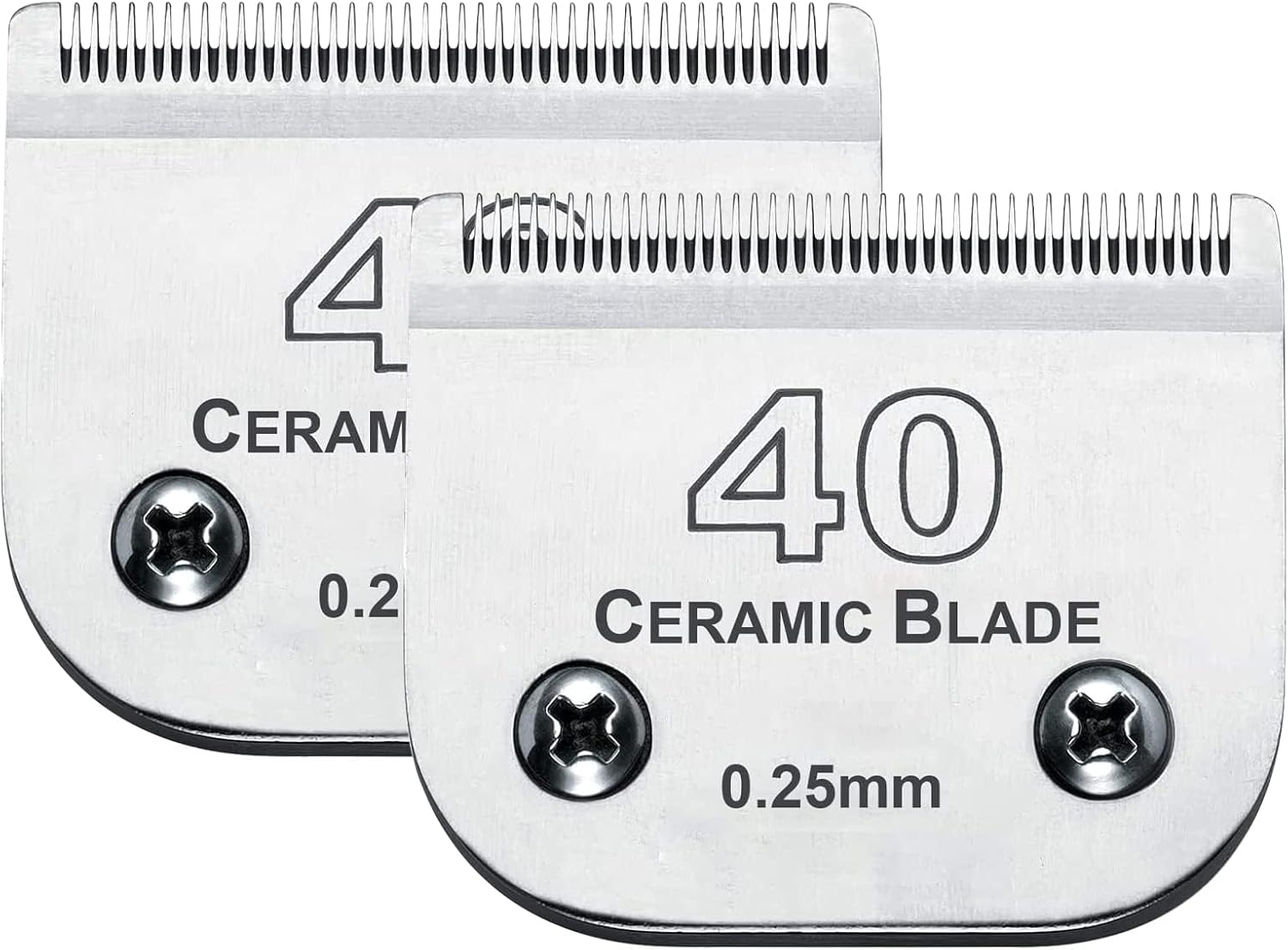 2Pack #40 Dog Grooming Clipper Replacement Blades for Precision