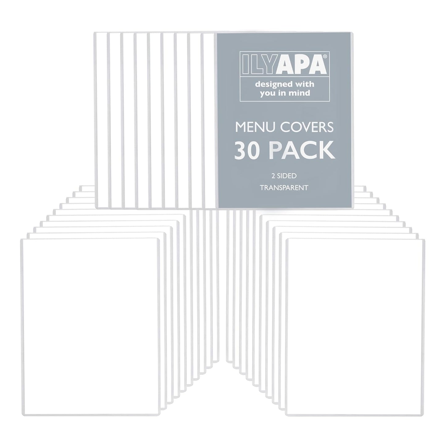 30 Pack of Menu Covers 8.5 x 11 Inches for Restaurants