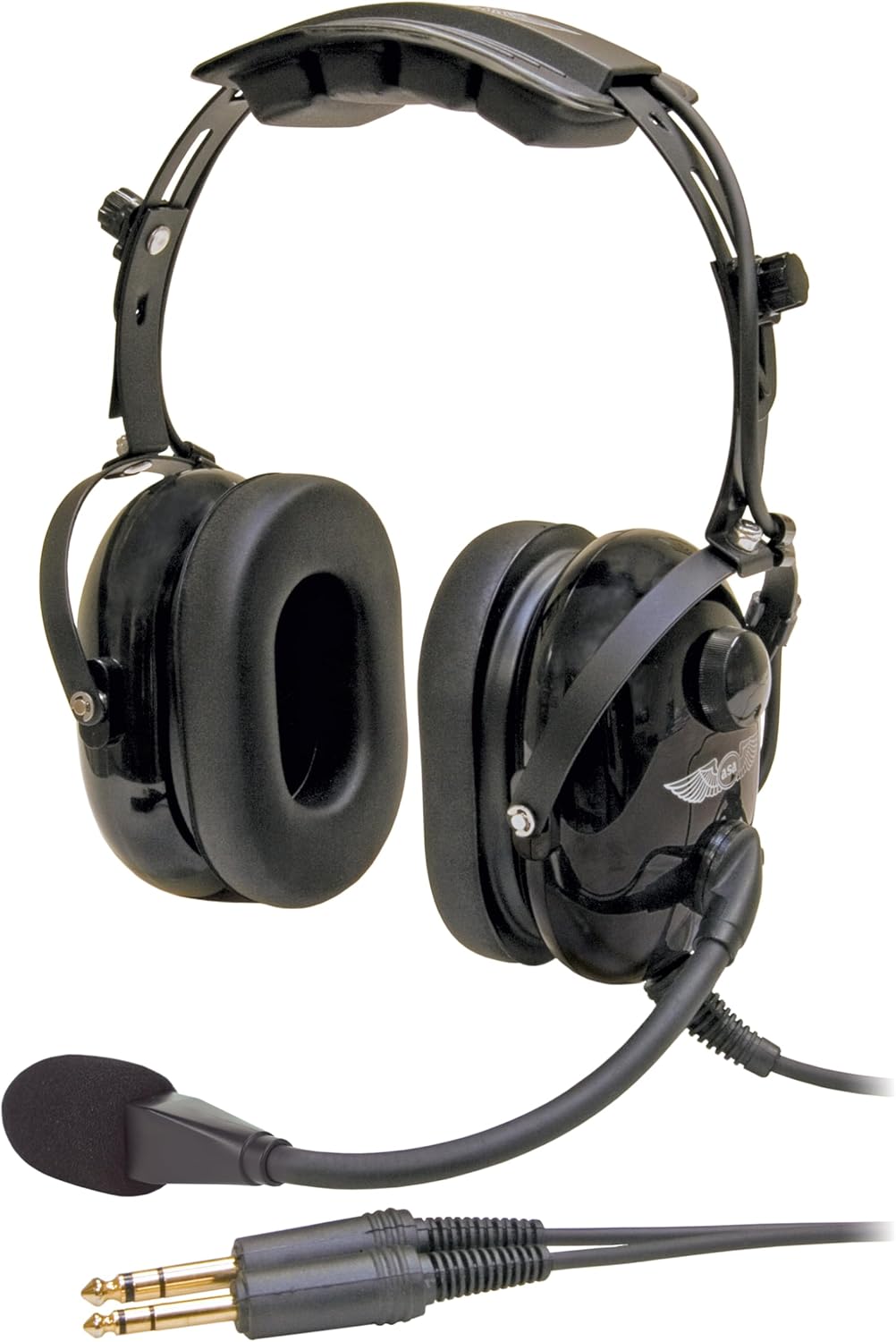 ASA AirClassics HS-1A Pilot Headset with Noise-Canceling Mic